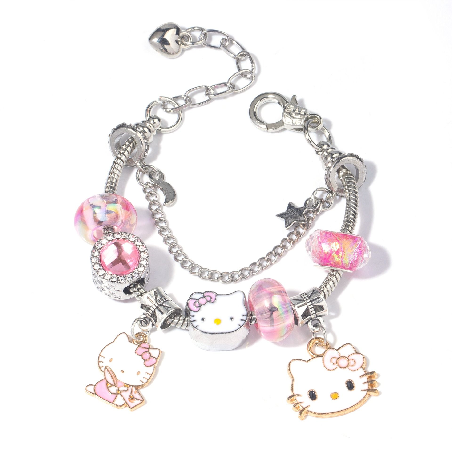 Kawaii Cartoon Hello Kitty Beaded Bracelet