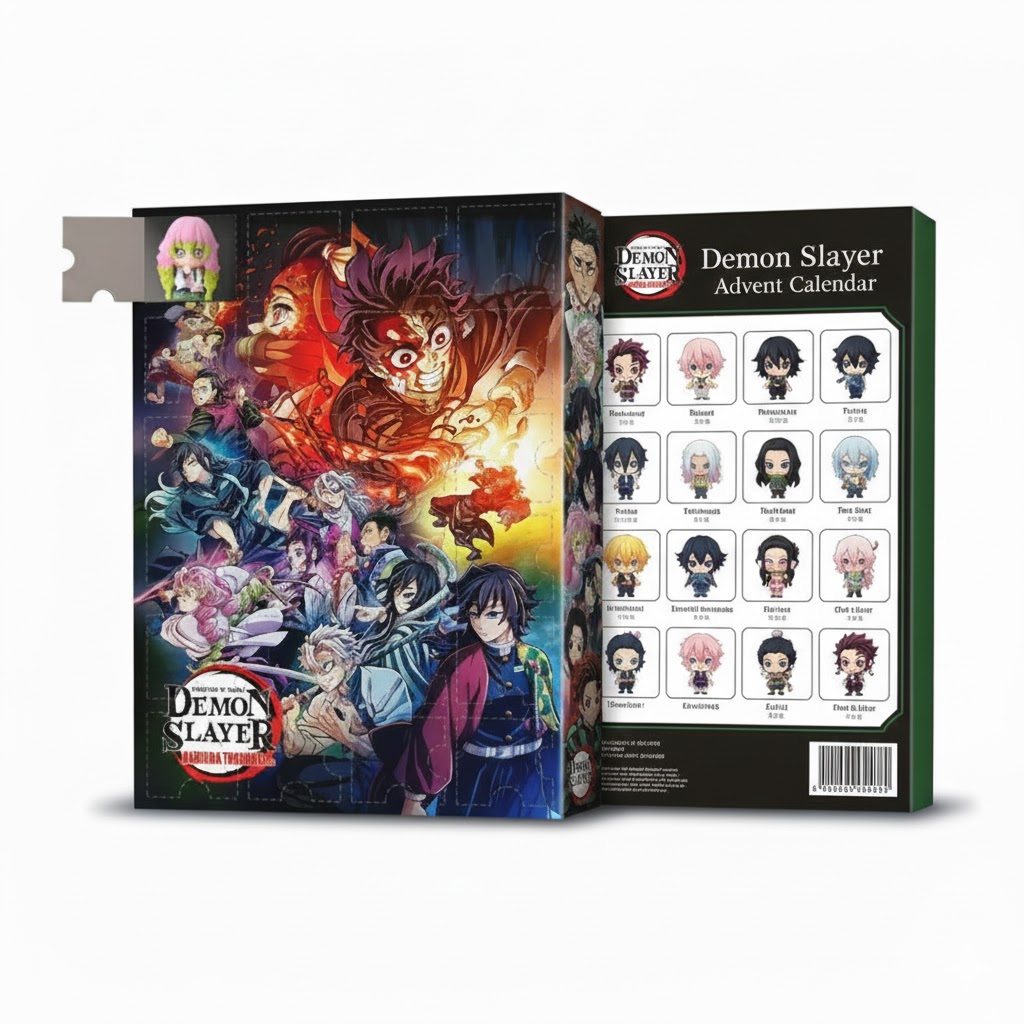 24Pcs Christmas Kawaii Demon Slayer: Kimetsu No Yaiba Advent Calendar