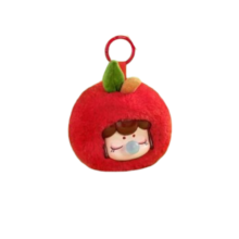 Kawaii Fruit Brain Series Apple Plush Keychain Kawaii Fruit Brain Series Apple Plush Keychain