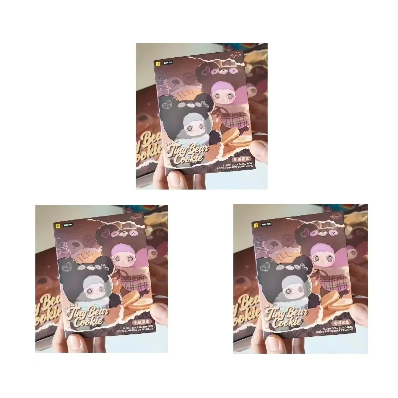 3Pcs Kawaii Maymei Tiny Bear Cookie Series Plush Toy Blind Box