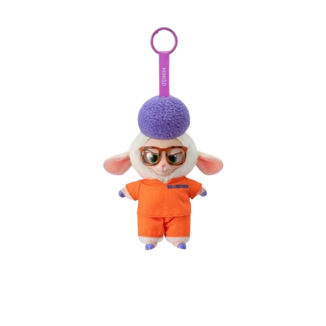 Kawaii Cartoon Zootopia Bellwether Prison Uniform Plush Pendant
