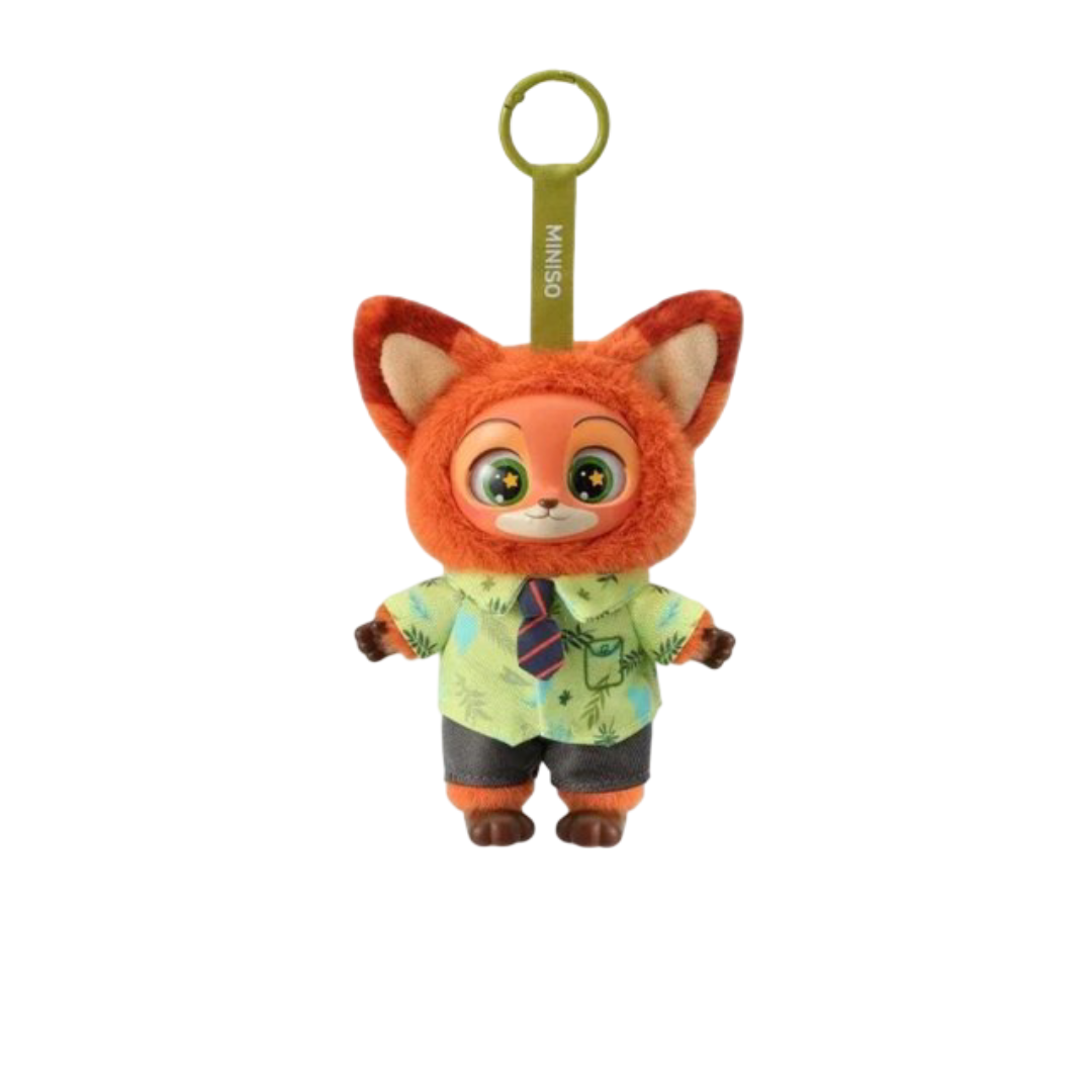 Kawaii Cartoon Zootopia Nick Plush Pendant