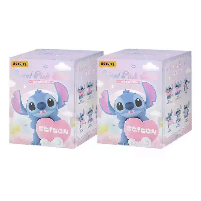 2Pcs Kawaii Stitch Sweet Pink Series PVC Blind Box