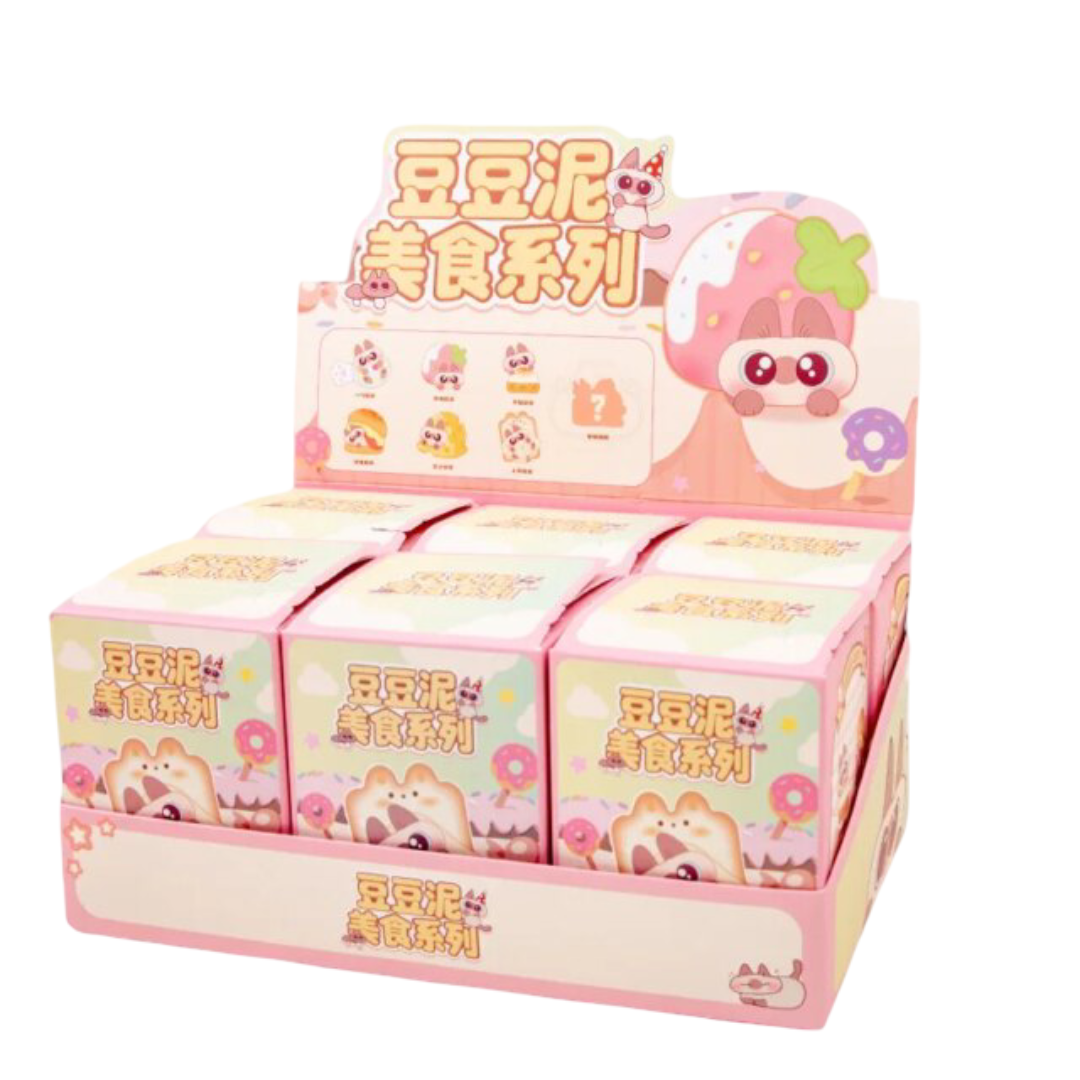 6Pcs Kawaii Bean Paste Gourmet Series Blind Box