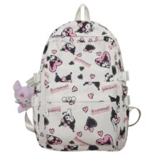 Kawaii Sanrio Kuromi Canvas School Backpack Kawaii Sanrio Kuromi Canvas School Backpack