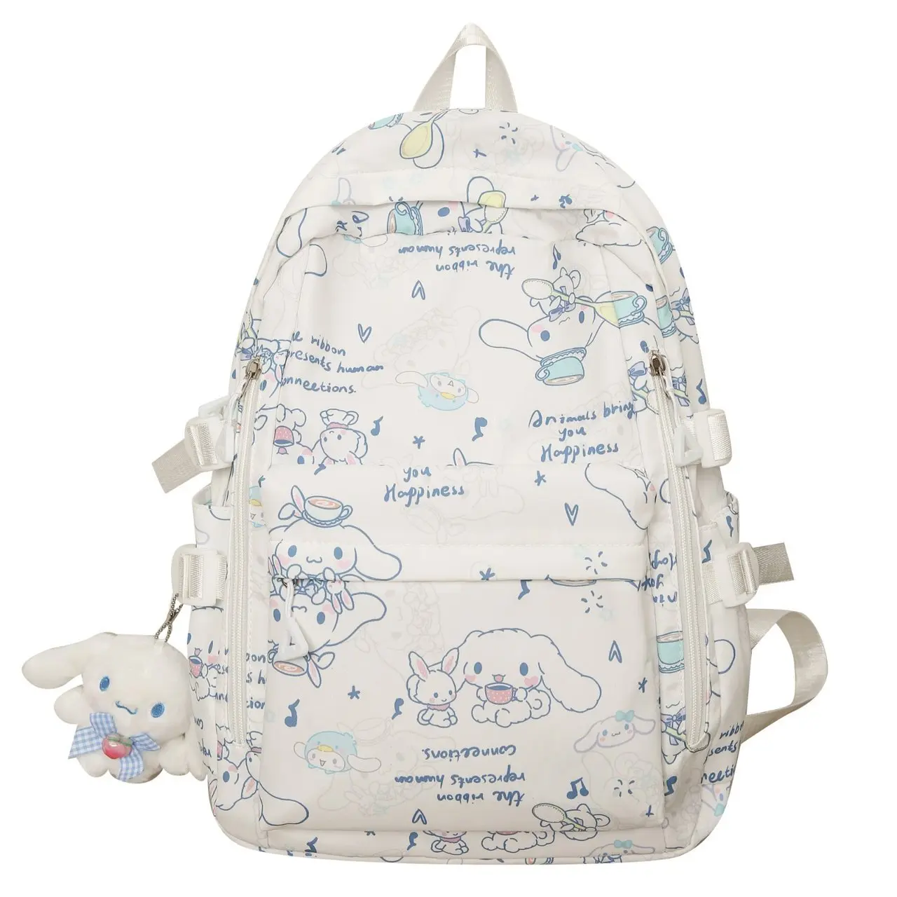 Kawaii Sanrio Cinnamoroll Canvas School Backpack
