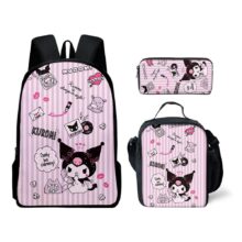 Sanrio Kuromi Schoolbag Boys Girls School Book Bags Kuromi Bagpack Teenagers Laptop Travel Student Backpack Sanrio Kuromi Schoolbag Boys Girls School Book Bags Kuromi Bagpack Teenagers Laptop Travel Student Backpack