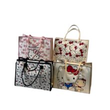 4Pcs Sanrio Hello Kitty Kawaii Canvas Handbag 4Pcs Sanrio Hello Kitty Kawaii Canvas Handbag