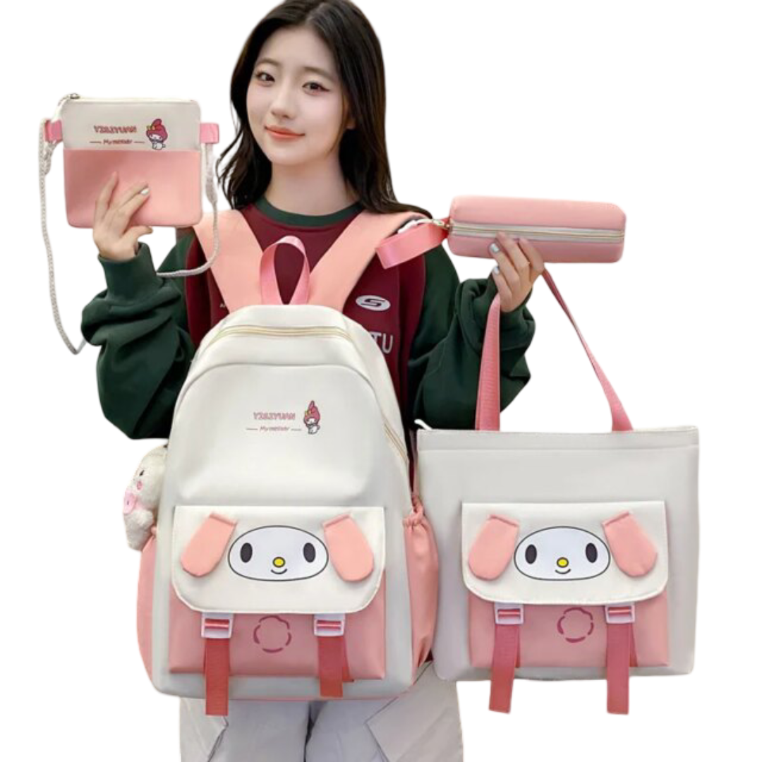 4Pcs Kawaii Sanrio My Melody Backpack