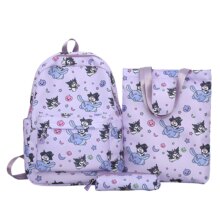 Kawaii Cartoon Sanrio Kuromi Nylon Backpack Kawaii Cartoon Sanrio Kuromi Nylon Backpack