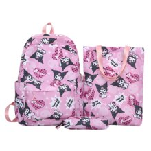 Anime Kawaii Sanrio Kuromi Nylon Backpack Anime Kawaii Sanrio Kuromi Nylon Backpack