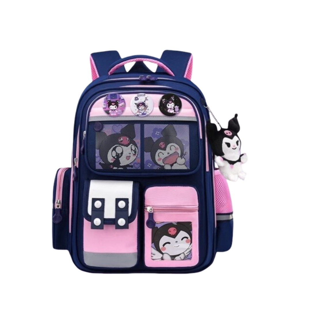 Cartoon Sanrio Kawaii Kuromi Large-Capacity Backpack
