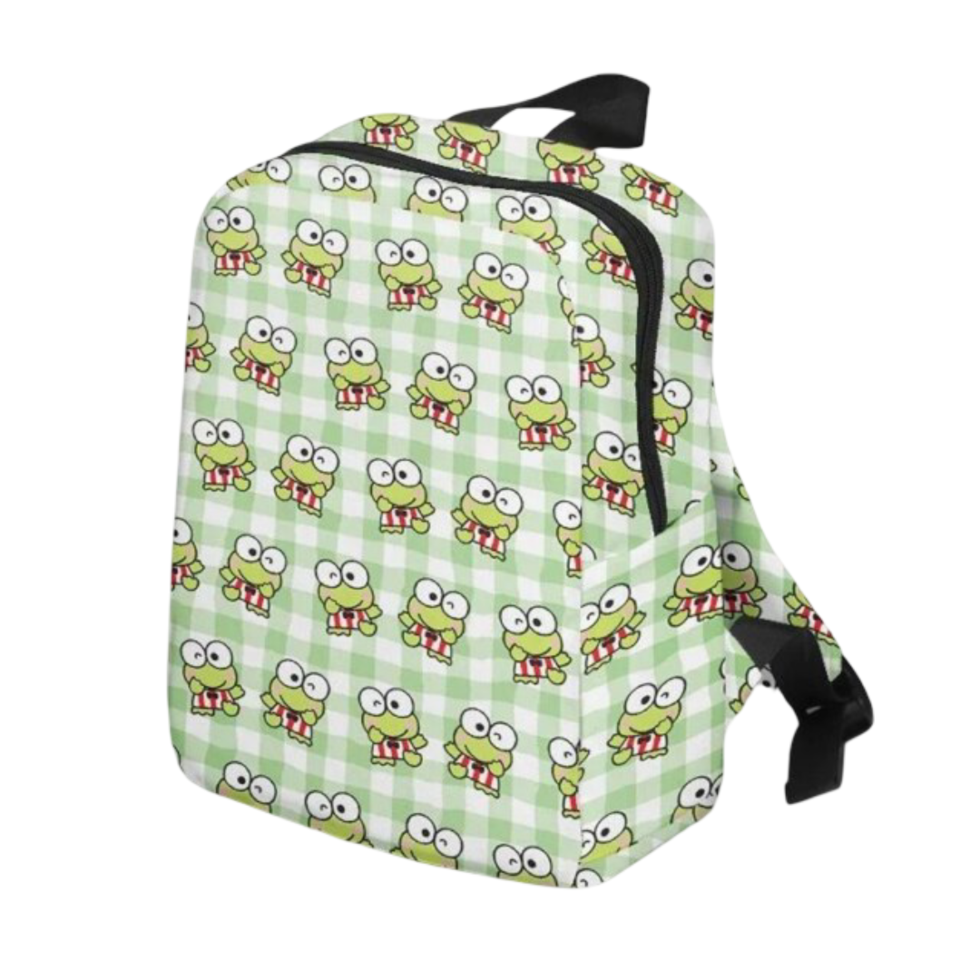 Kawaii Kerokero keroppi Canvas Schoolbag