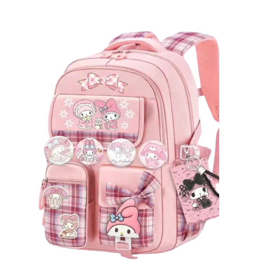 Anime Kawaii Sanrio My Melody Printed School Backpack