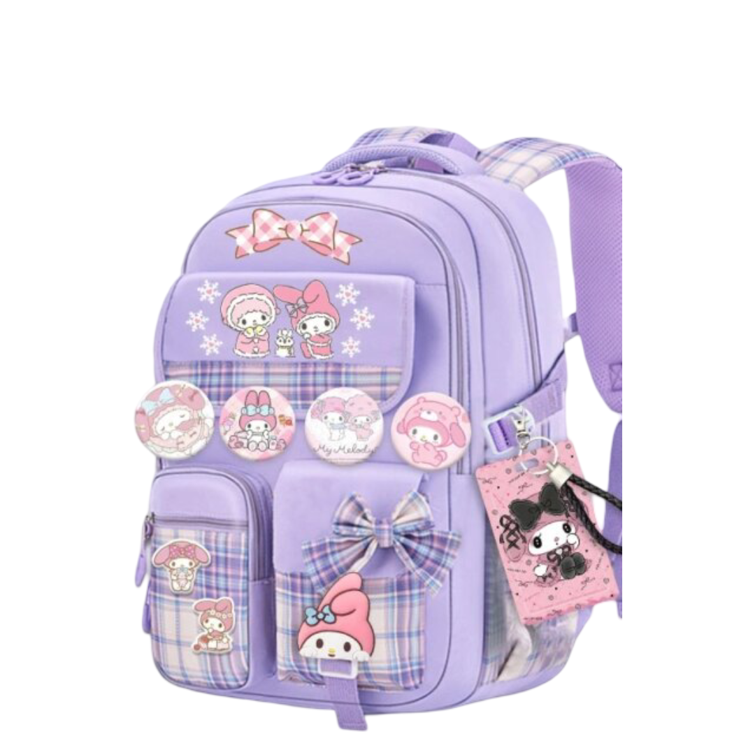 Kawaii Cartoon Sanrio My Melody Printed Schoolbag