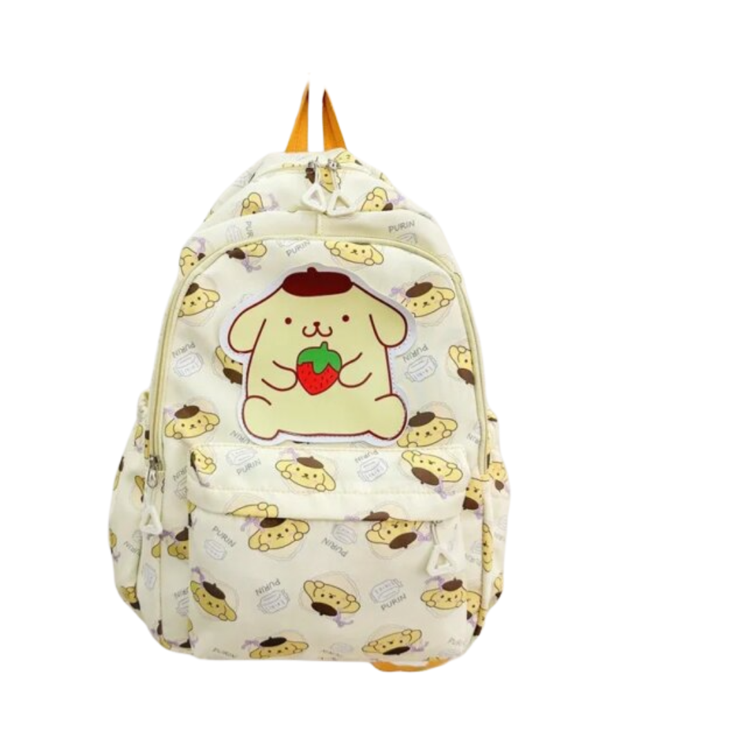 Kawaii Sanrio Pompompurin Large Capacity Backpack