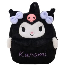 Cartoon Kawaii Kuromi Plush School Backpack Cartoon Kawaii Kuromi Plush School Backpack