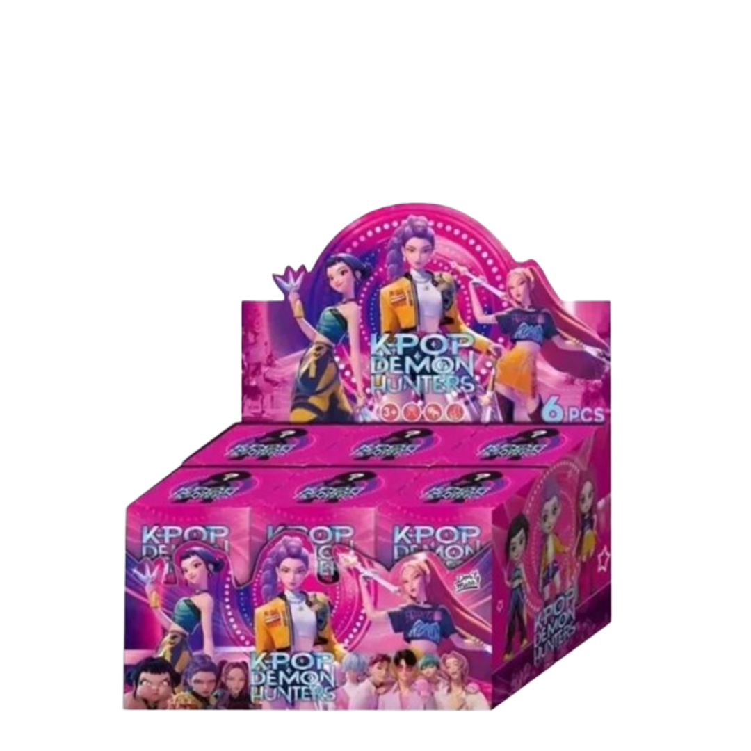 6Pcs Anime Kawaii KPop Demon Hunters Character Toy With Blind Box