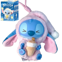 Kawaii Stitch Eat Something Before Sleep Series Milk Tea Desire Plush Toy With Blind Box Kawaii Stitch Eat Something Before Sleep Series Milk Tea Desire Plush Toy With Blind Box
