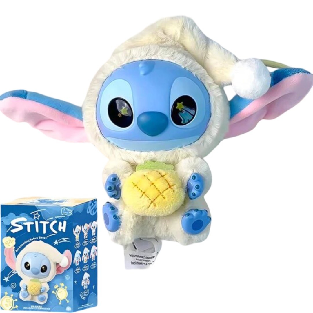 Kawaii Stitch Eat Something Before Sleep Series Sour Pineapple Plush Toy With Blind Box