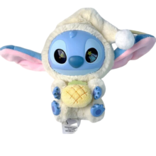 Kawaii Stitch Eat Something Before Sleep Series Sour Pineapple Plush Keychain Kawaii Stitch Eat Something Before Sleep Series Sour Pineapple Plush Keychain