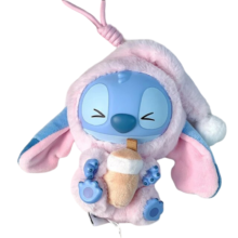 Kawaii Stitch Eat Something Before Sleep Series Delivery Milk Tea Plush Keychain Kawaii Stitch Eat Something Before Sleep Series Delivery Milk Tea Plush Keychain