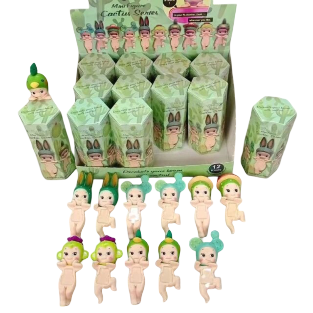 12Pcs Kawaii Sonny Angel Cactus Series Blind Box