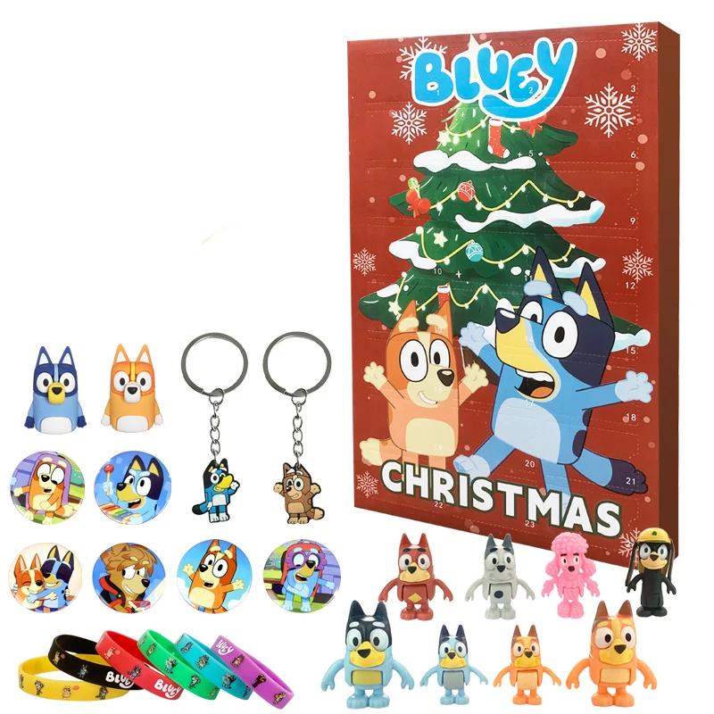 24Pcs Kawaii Bluey Bingo Advent Calendar