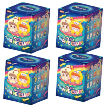 4Pcs Kawaii Q.Kid Wave Club Series Character Toy With Blind Box 4Pcs Kawaii Q.Kid Wave Club Series Character Toy With Blind Box