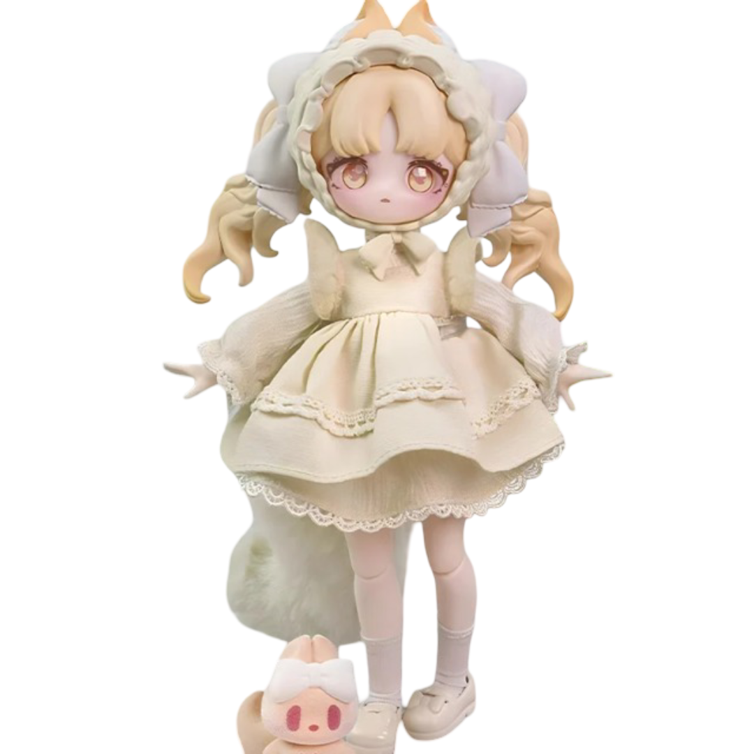 Kawaii Lulu Elf Story Series Ancient Harefox PVC Action Figure Toy