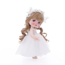 Cloveray Original 10 Inch Realistic Full Body Vinyl Doll Cute Lifelike Bride Vinyl Doll Handmade High-quality Toy For Kid Xmas G Cloveray Original 10 Inch Realistic Full Body Vinyl Doll Cute Lifelike Bride Vinyl Doll Handmade High-quality Toy For Kid Xmas G