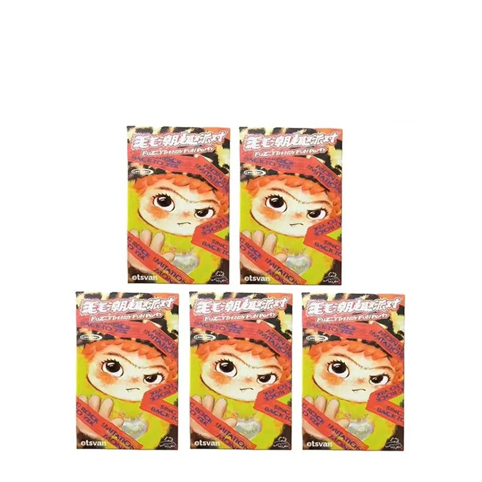 5Pcs Kawaii Wakuku Fuzzy Trendy Fun Party Series Plush Toy Blind Box