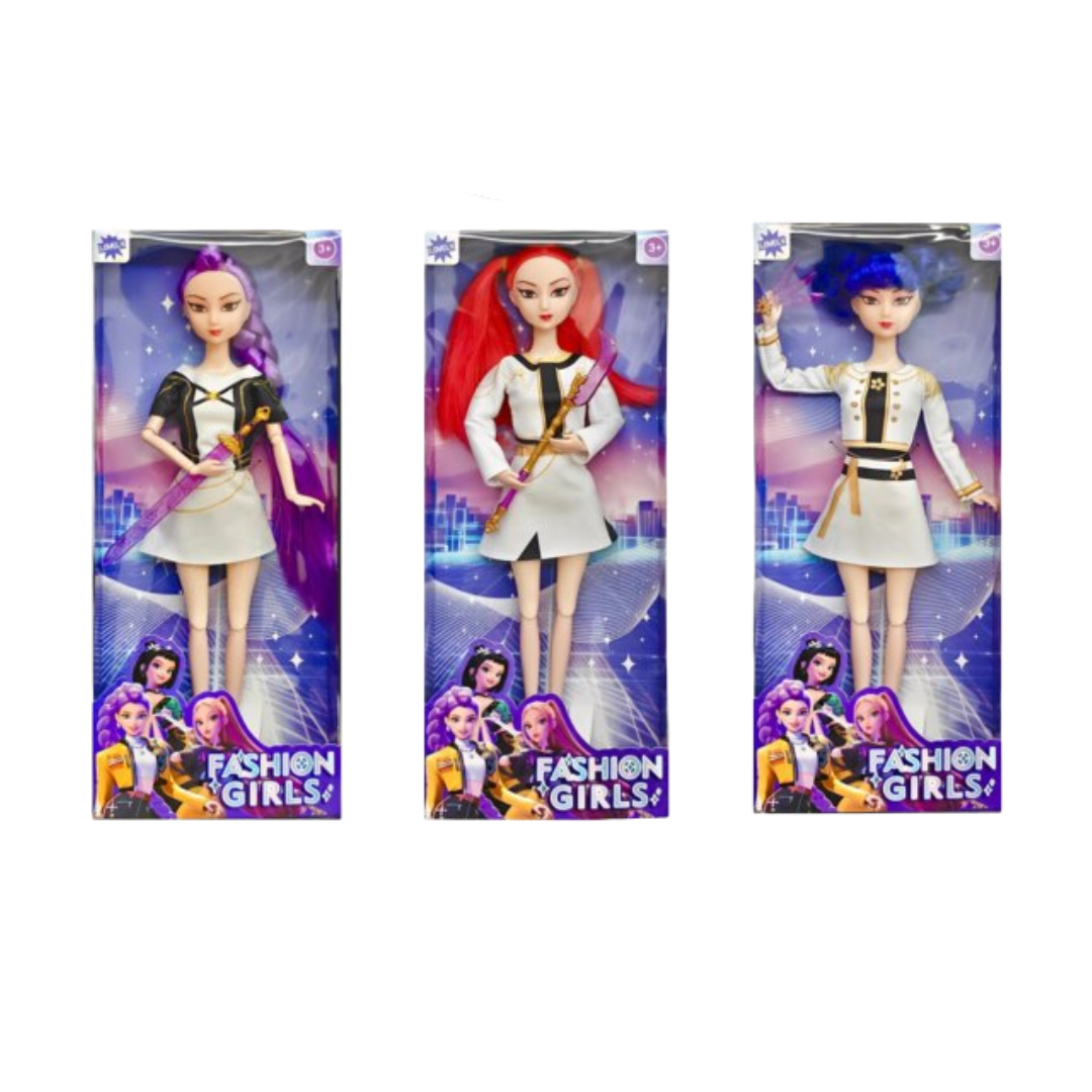 3Pcs Kawaii KPop Demon Hunters Character With Theme Music PVC Toy