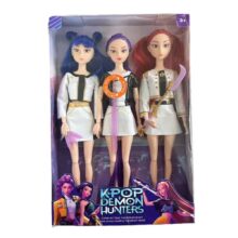 3Pcs Kawaii Anime KPop Demon Hunters Character Music Theme Song Golden Toy 3Pcs Kawaii Anime KPop Demon Hunters Character Music Theme Song Golden Toy