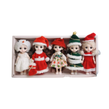 5Pcs Kawaii Christmas Joints Rotatable PVC Toy 5Pcs Kawaii Christmas Joints Rotatable PVC Toy