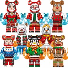 8Pcs Kawaii Christmas Building Block Toy 8Pcs Kawaii Christmas Building Block Toy