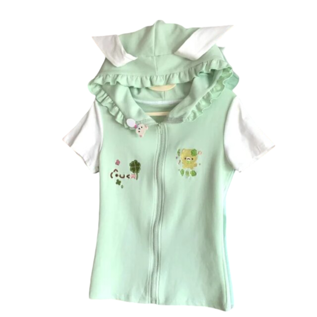 Kawaii Sumikko Gurashi Zipper Hoodie