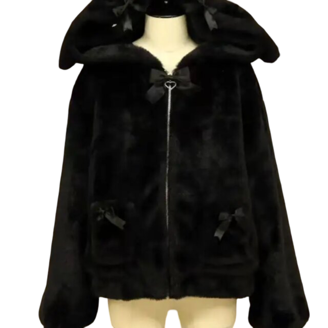 Kawaii Winter Fluffy Hoodie For Women