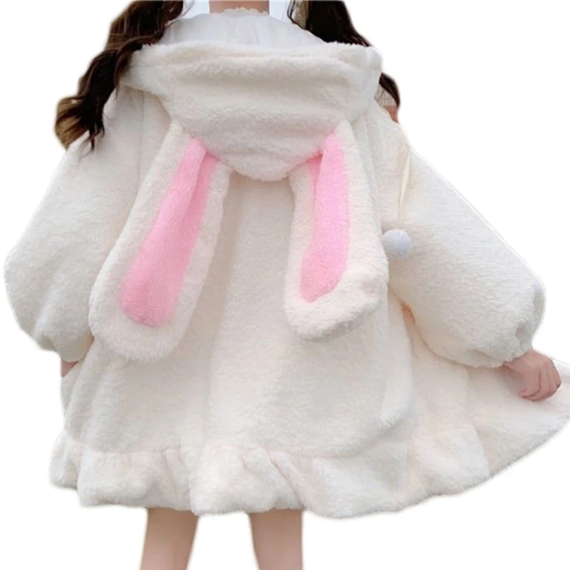Kawaii Bunny Ears Winter Long Sleeve Hoodie