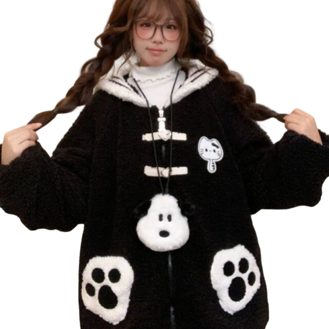 Kawaii Pink Snoopy Hoodie For Women