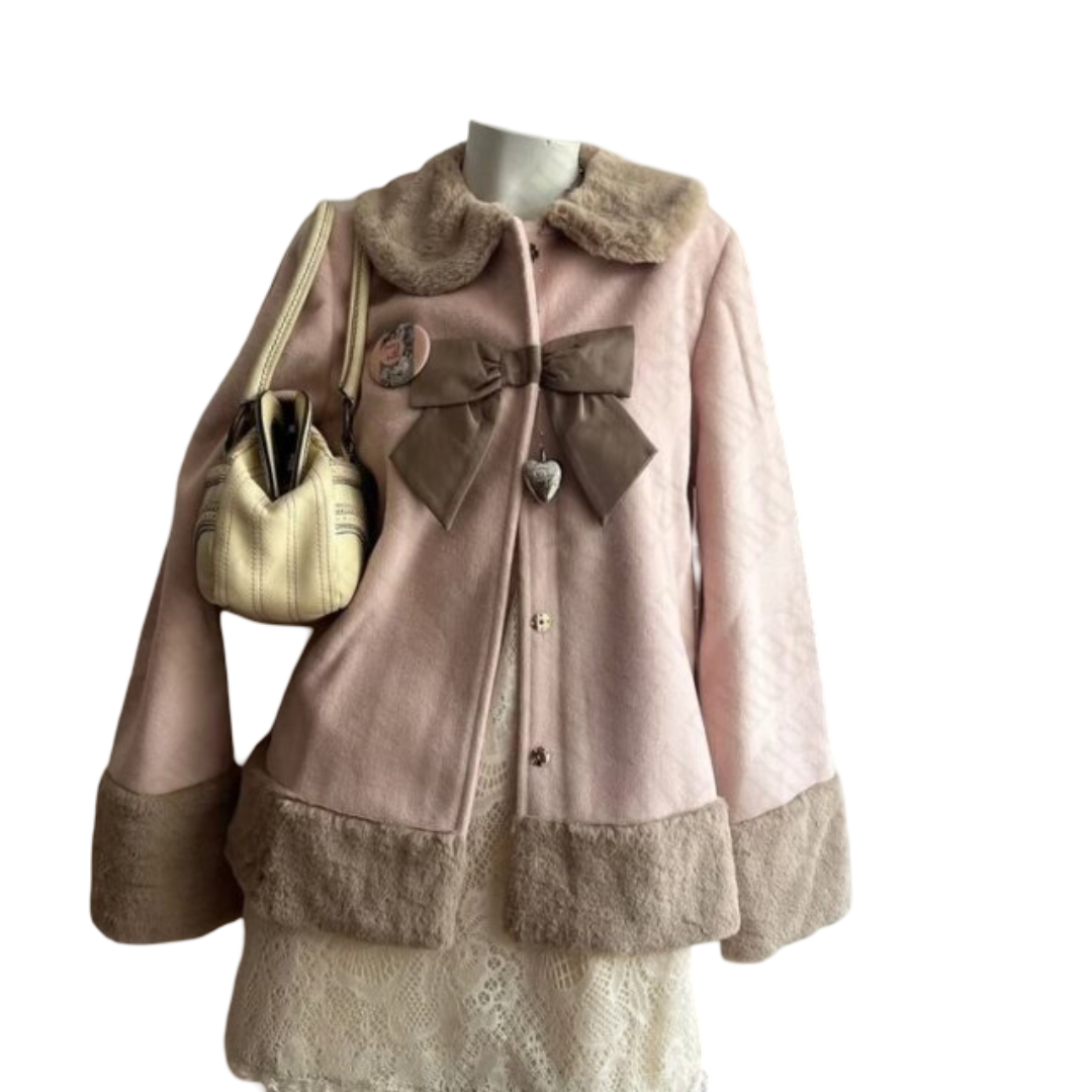  Kawaii Bow Jacket Coat For Women