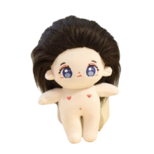 20cm Kawaii Anime Black Hair Stuffed Plush Toy 20cm Kawaii Anime Black Hair Stuffed Plush Toy