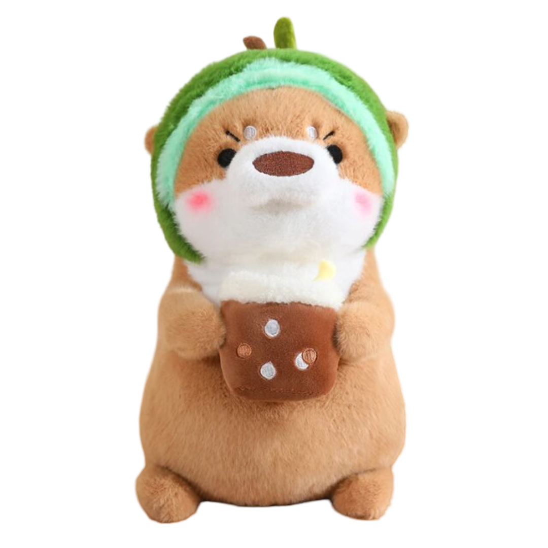 Kawaii Otter Turn Into Avocado Stuffed Plush Toy