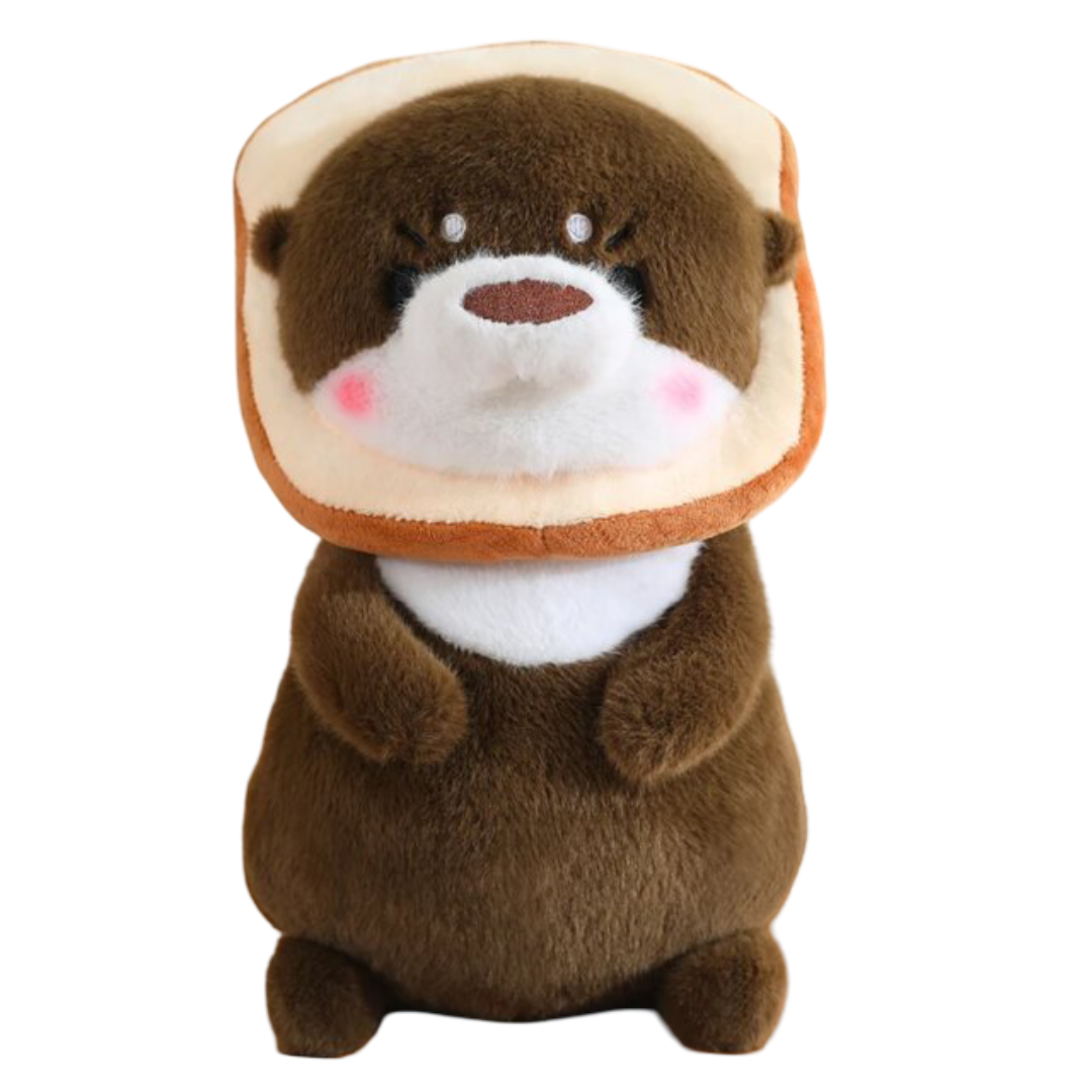 Kawaii Otter Turn Into Bread Soft Stuffed Plush Toy