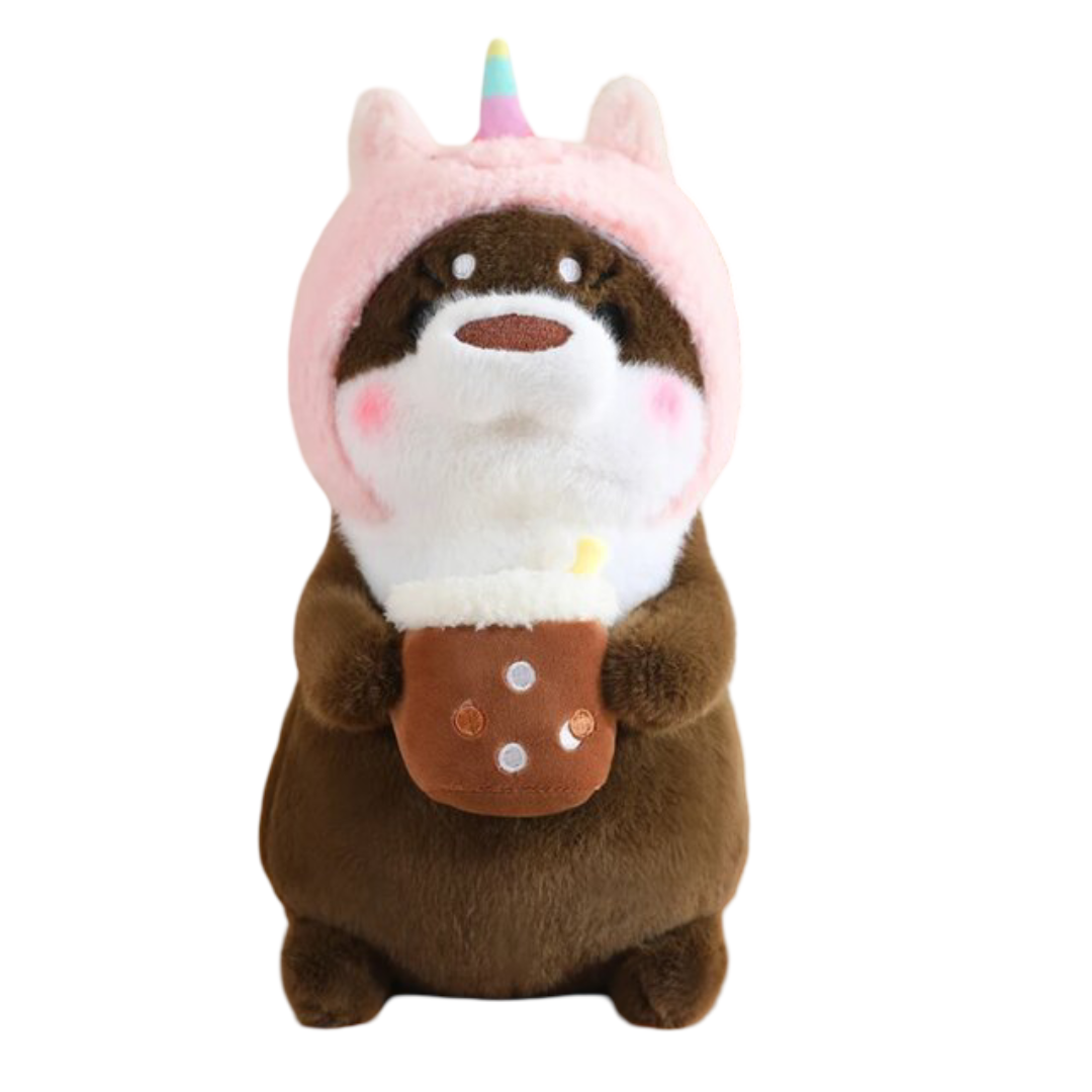Kawaii Otter Turn Into Unicorn Soft Stuffed Plush Toy
