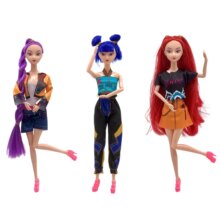 3Pcs Kawaii Anime KPop Demon Hunters Plastic Toy 3Pcs Kawaii Anime KPop Demon Hunters Plastic Toy