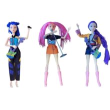 3Pcs Kawaii KPop Demon Hunters Plastic Toy 3Pcs Kawaii KPop Demon Hunters Plastic Toy