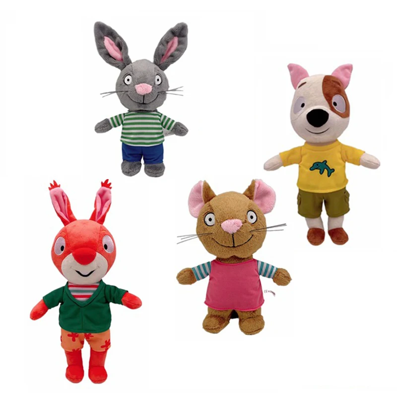 4Pcs Kawaii Pip And Posy Character Plush Toy