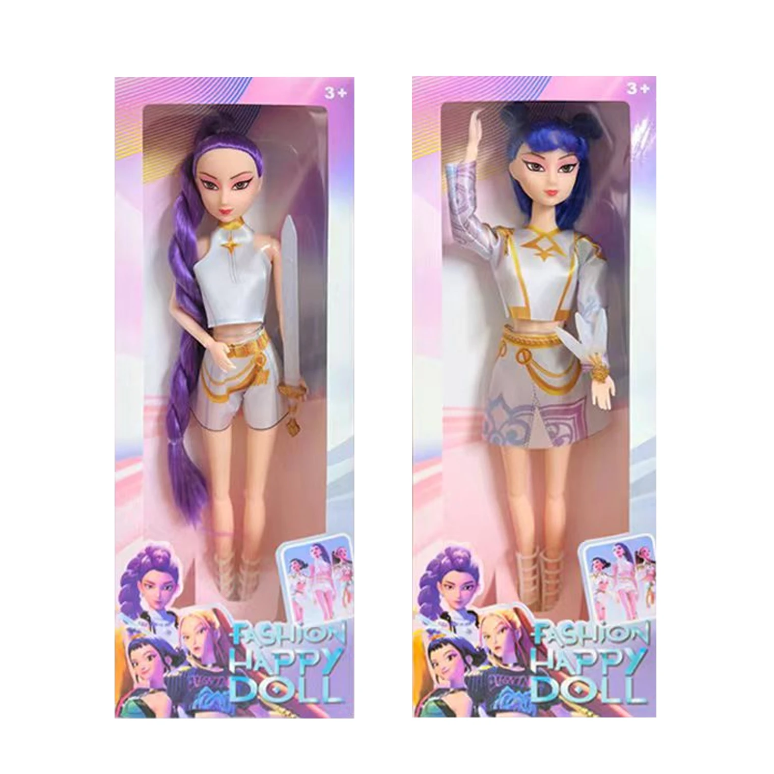 2Pcs Kawaii Anime KPop Demon Hunters Rumi And Zoey Theme Song Music Toy