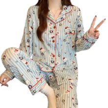 Kawaii Hello Kitty Striped Pajama Set Kawaii Hello Kitty Striped Pajama Set